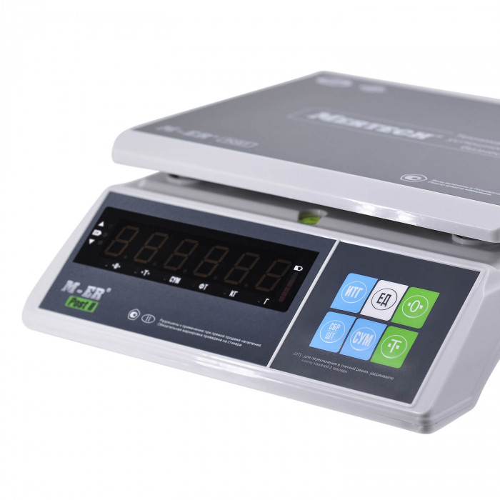 Порционные весы M-ER 326 AFU-15.1 "Post II" LED USB-COM (двойной дисплей) - Фото 10