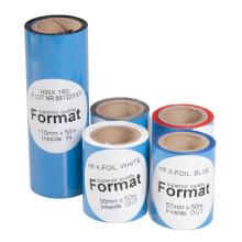 Термотрансферная лента 450 м*80 мм, WAX Format WX4085, черная, 1", OUT