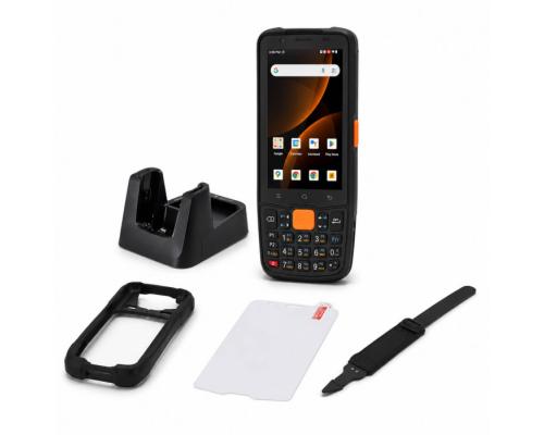 Комплект ТСД MERTECH MovFast S40 Android 13, 4GB/64GB (кредл с передачей, чехол, стекло, ремешок)