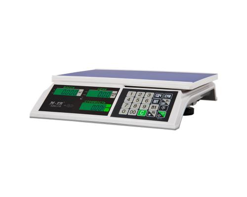 Торговые весы M-ER 326 AC-32.5 "Slim" LCD Белые