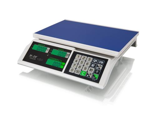 Торговые весы M-ER 326 AC-15.2 "Slim" LCD Белые - Фото 2