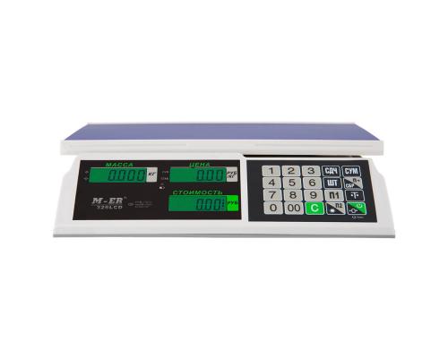 Торговые весы M-ER 326 AC-15.2 "Slim" LCD Белые - Фото 3
