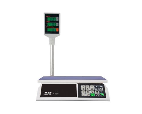 Торговые весы M-ER 326 ACP-15.2 "Slim" LCD Белые - Фото 5