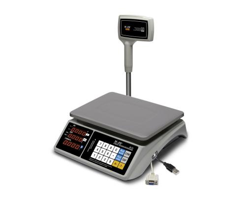 Торговые весы M-ER 328 ACPX-6.1 "TOUCH-M" LED, с интерфейсами RS232 и USB