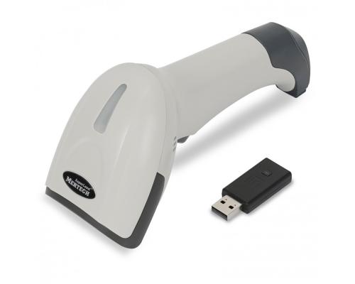 Беспроводной сканер штрих-кода Mertech CL-2310 HR P2D SUPERLEAD USB Белый