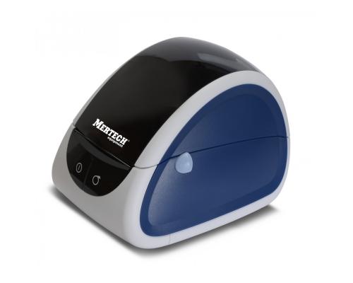 Термопринтер этикеток Mertech LP58 EVA RS232-USB бело-голубой