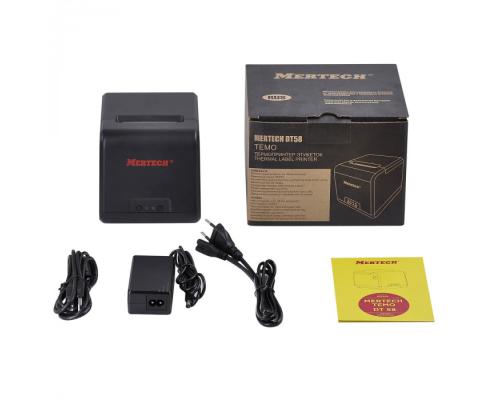 Термопринтер этикеток/наклеек Mertech DT58 TEMO, 203 dpi, USB - Фото 5
