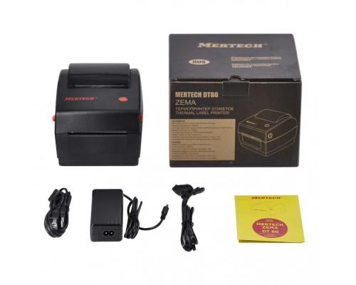 Термопринтер этикеток/наклеек Mertech DT80 ZEMA, 203 dpi, USB, Ethernet - Фото 6