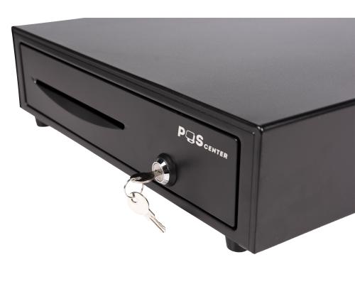 Денежный ящик POScenter 16E 410x420x100 распайка для " ШТРИХ-М", черный
