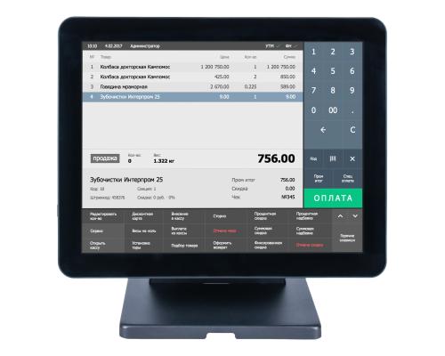 Сенсорный моноблок POSCenter Atlas (15", RAM 4Gb, SSD M2 128Gb, без ОС) - Фото 2