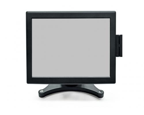 Сенсорный POS-монитор 15" АТОЛ CPOS-15TM, P-CAP, с ридером МК, черный