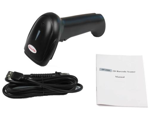 Сканер штрих-кода GlobalPOS GP-3300, 2D, USB - Фото 3