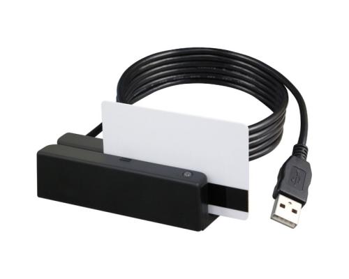 MSR213U-33, считыватель магнитных карт, 1&2&3 дорожки, USB-HID, черный