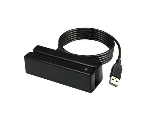 MSR213U-33, считыватель магнитных карт, 1&2&3 дорожки, USB-HID, черный - Фото 2
