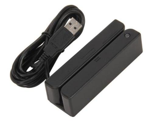 MSR213U-33, считыватель магнитных карт, 1&2&3 дорожки, USB-HID, черный - Фото 3