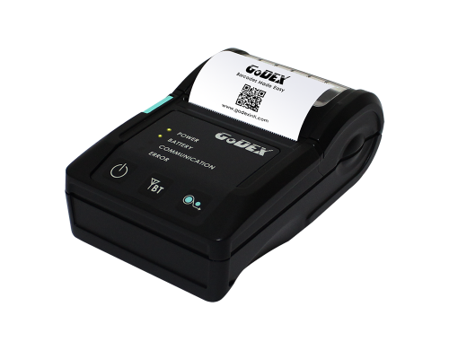 GODEX MX20, мобильный принтер этикеток, 203 DPI, ширина печати 2", Bluetooth, RS232, USB (011-MX2002-000)