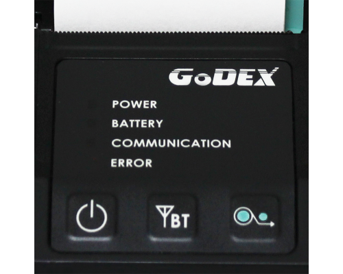GODEX MX20, мобильный принтер этикеток, 203 DPI, ширина печати 2", Bluetooth, RS232, USB (011-MX2002-000) - Фото 2