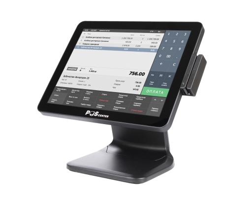 Сенсорный моноблок POSCenter POS101 (15", PCAP, WB-J3455, RAM 8Gb, SSD M2 256Gb, MSR)