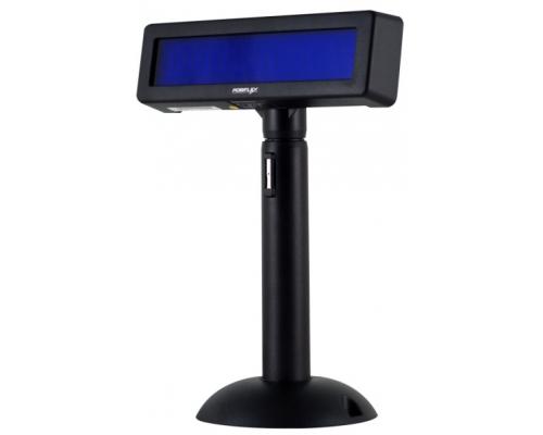 Дисплей покупателя Posiflex PD-2800B черный, голубой светофильтр, USB