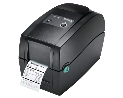 Godex RT230, термо/термотрансферный принтер, 300 dpi, ширина 2.12", и/ф USB+RS232+Ethernet (011-R23E02-000)