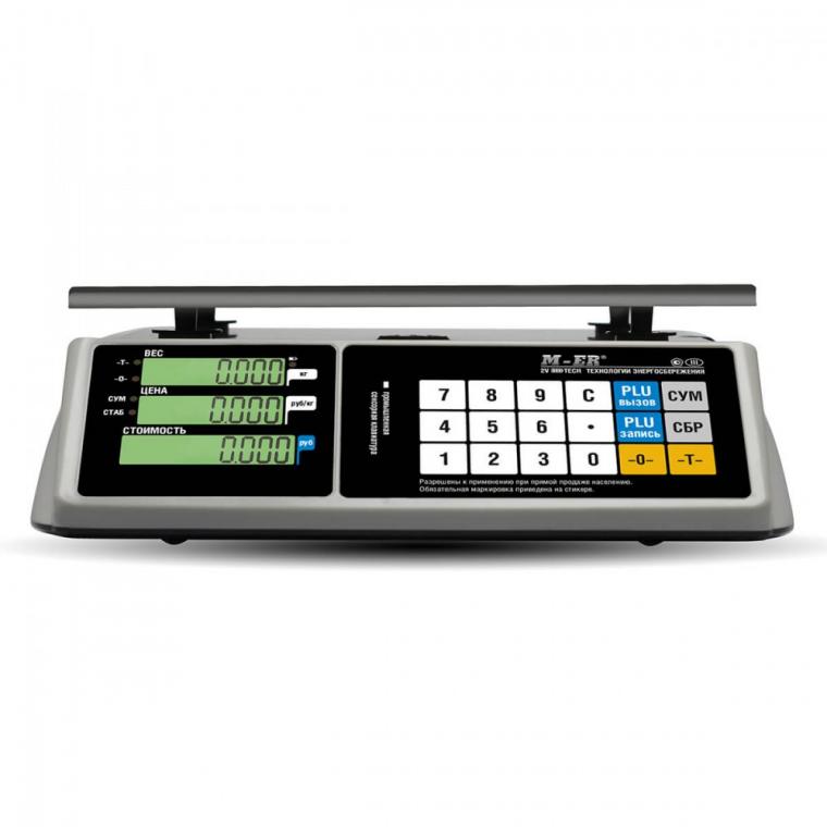 Торговые настольные весы M-ER 328 AC-6.1 "TOUCH-M", LCD-дисплей, без интерфейсов - Фото 2