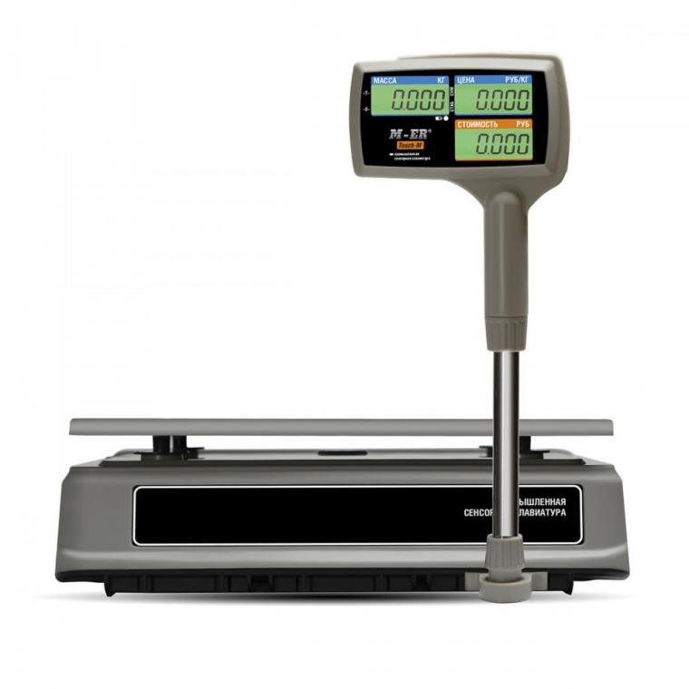 Торговые настольные весы M-ER 328 ACPX-15.2 "TOUCH-M", LCD-дисплей, без интерфейсов - Фото 3