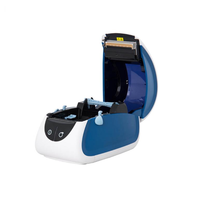 Термопринтер этикеток\наклеек Mertech LP80 EVA, RS232-USB, бело-синий - Фото 4