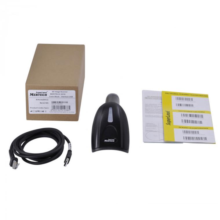 Проводной ручной 2D сканер штрих-кода Mertech 2310 P2D HR SUPERLEAD, USB - Фото 6