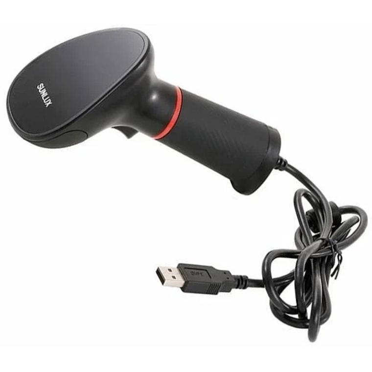 Проводной сканер штрих-кода SUNLUX XL-3610, 2D, USB, с подставкой - Фото 5