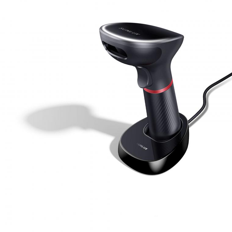 Беспроводной ручной сканер штрих-кода SUNLUX XL-9610, 2D, USB
